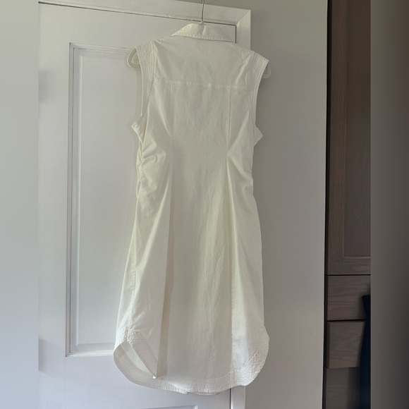 Pilcro Sleeveless White Button-Down Midi Dress - Picture 7 of 16